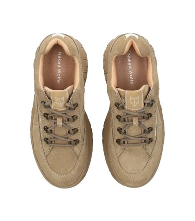 Shop Naked Wolfe Leather Platform Sneakers