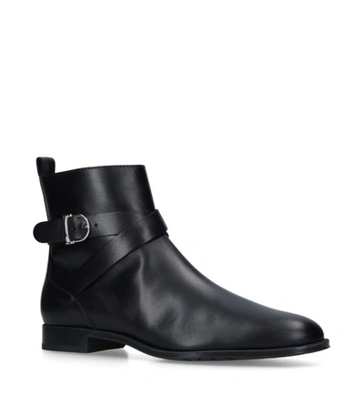 Shop Tod's Leather Stivaletto Boots