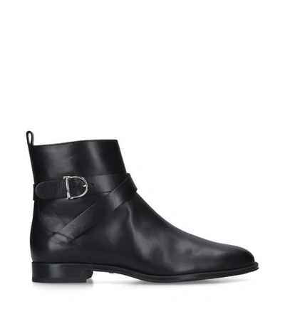 Shop Tod's Leather Stivaletto Boots