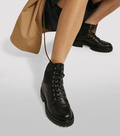 Shop Gianvito Rossi Martis Lace-up Boots