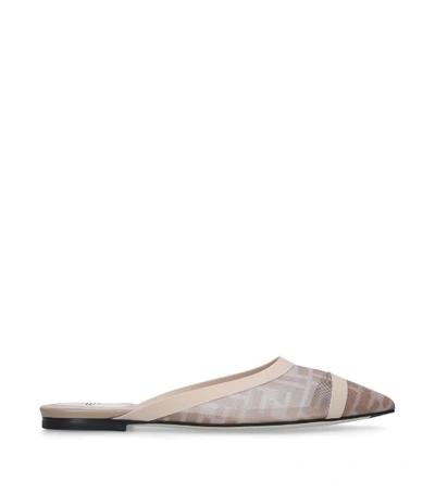 Shop Fendi Colibri Mesh Flats