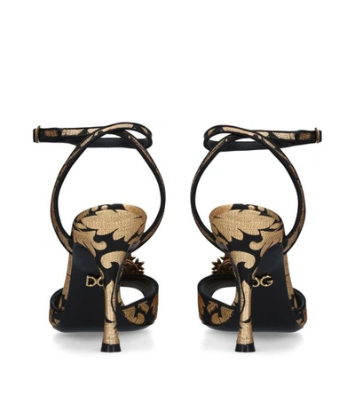 Shop Dolce & Gabbana Devotion Heart Sandals 100