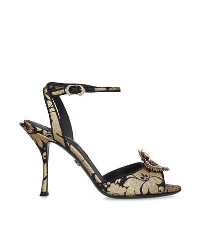 Shop Dolce & Gabbana Devotion Heart Sandals 100