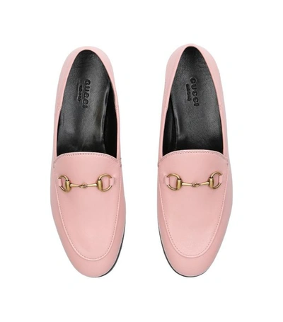 Shop Gucci Leather Horsebit Loafers