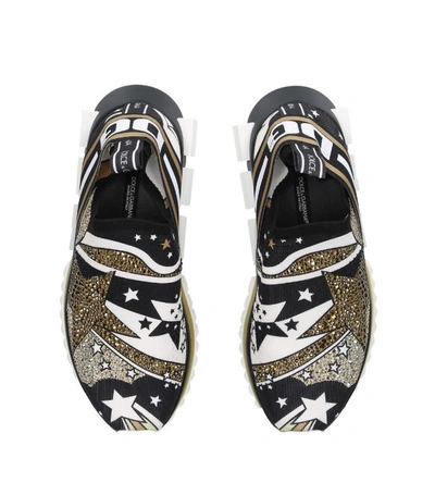Shop Dolce & Gabbana Glitter Star Sneakers