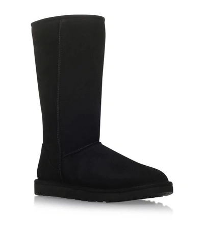Shop Ugg Classic Ii Tall Suede Boots In Black