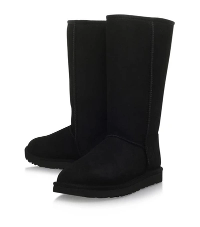 Shop Ugg Classic Ii Tall Suede Boots In Black