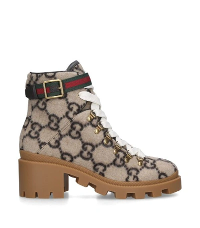 Shop Gucci Trip Hiking Boots 40