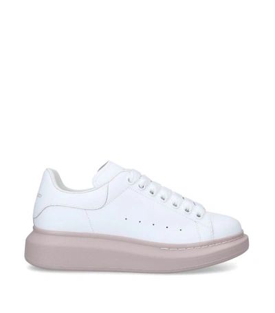 Shop Alexander Mcqueen Leather Runway Contrast Sneakers