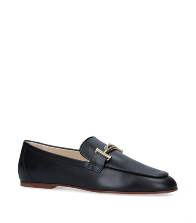 Shop Tod's Leather T Loafers