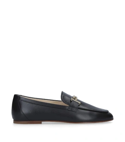 Shop Tod's Leather T Loafers