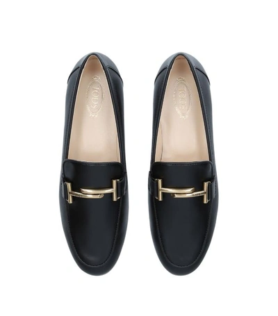 Shop Tod's Leather T Loafers