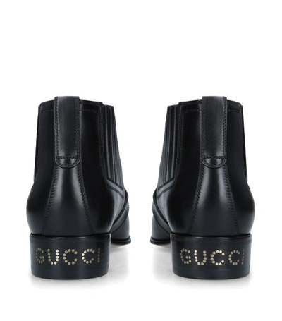 Shop Gucci Leather Brogue Boots
