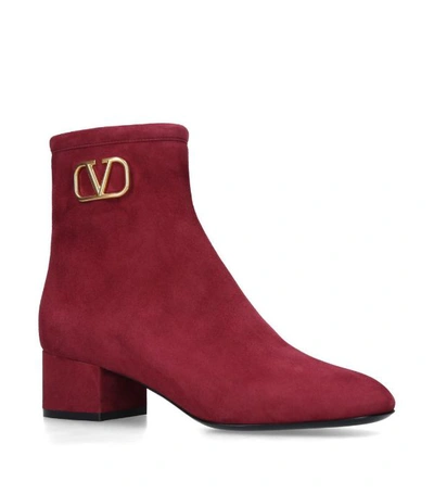 Shop Valentino Garavani Suede Vintage Boots 45
