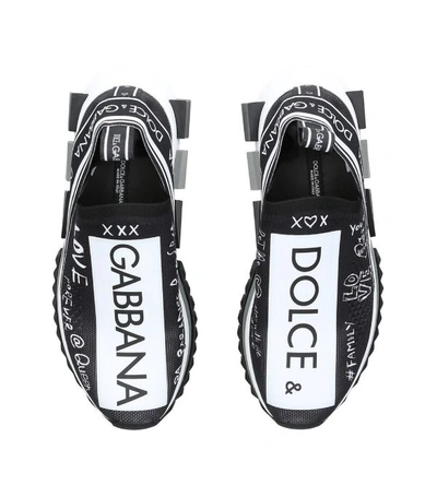 Shop Dolce & Gabbana Sorrento Graffiti Sneakers