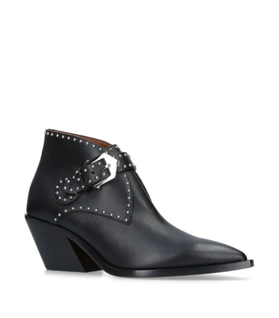 Shop Givenchy Leather Cowboy Ankle Boots 60