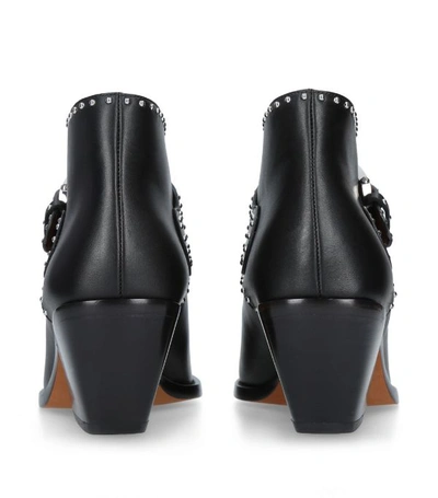 Shop Givenchy Leather Cowboy Ankle Boots 60
