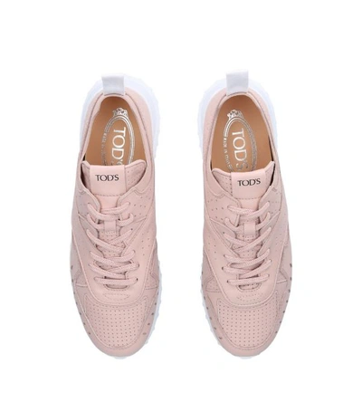 Shop Tod's Leather Sport 80a Sneakers