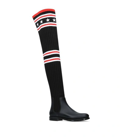 Shop Givenchy Storm Over-the-knee Sock Boots