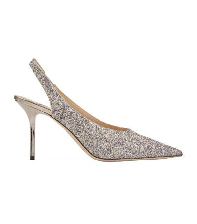 Shop Jimmy Choo Ivy 85 Leather Slingback Pumps