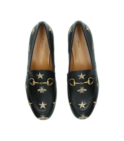 Shop Gucci Embroidered Jordaan Loafers