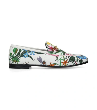 Shop Gucci Floral Jordaan Loafers