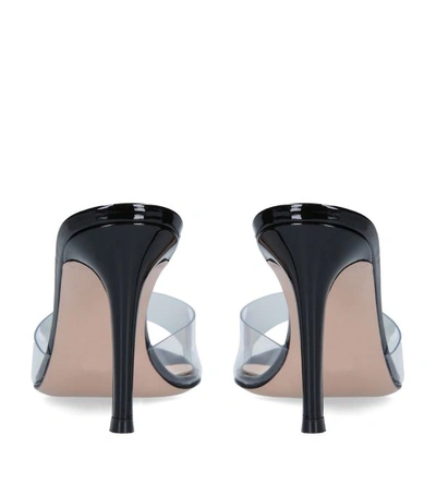 Shop Gianvito Rossi Plexi Elle Mules 85