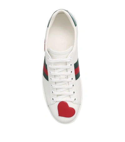 Shop Gucci Heart Ace Sneakers