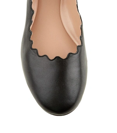 Shop Chloé Leather Lauren Flats