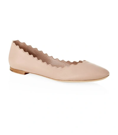 Shop Chloé Leather Lauren Flats