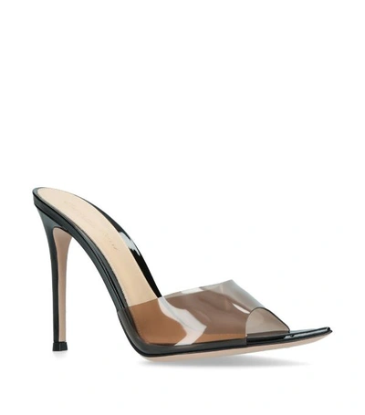 Shop Gianvito Rossi Elle Patent Mules 105