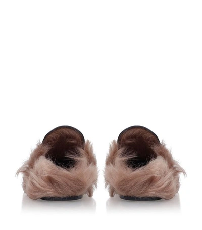 Shop Gucci Leather Princetown Slippers