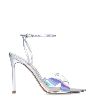 Shop Gianvito Rossi Plexi Star Sandals 105