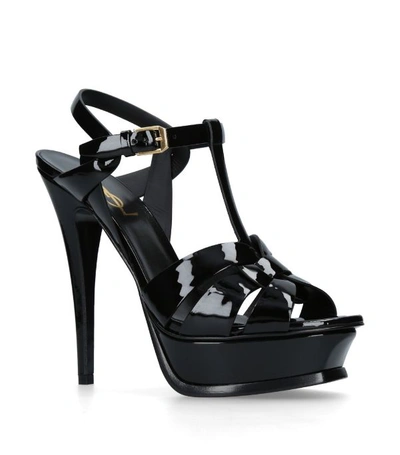 Shop Saint Laurent Leather Tribute Sandals 105