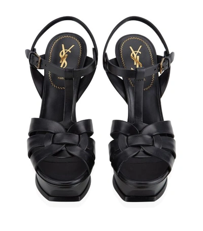 Shop Saint Laurent Leather Tribute Sandals 105