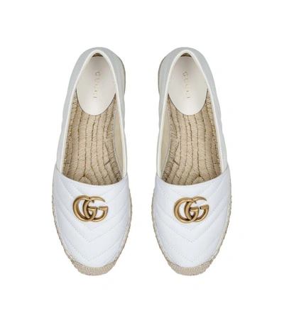 Shop Gucci Leather Pilar Espadrilles