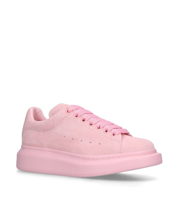 alexander mcqueen pink suede sneakers
