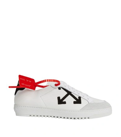 Shop Off-white Leather Arrows Sneakers