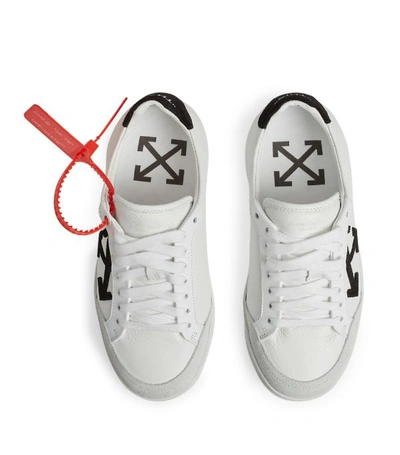 Shop Off-white Leather Arrows Sneakers