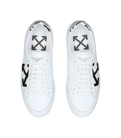 Shop Off-white Leather Arrows Sneakers