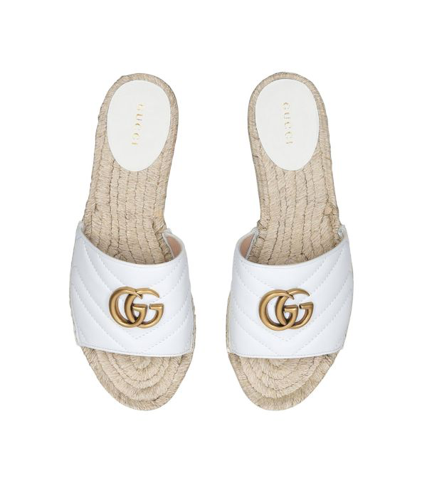 pilar gg matelassé espadrille slide sandal