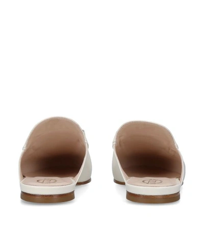 Shop Tod's Leather Cuoio Slippers