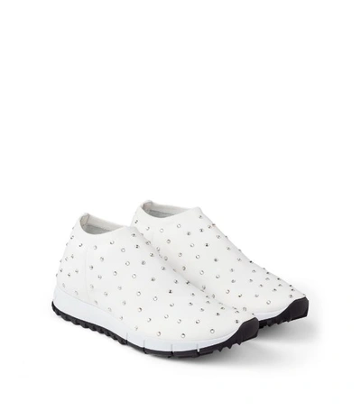 Shop Jimmy Choo Norway Embellished Sneakers