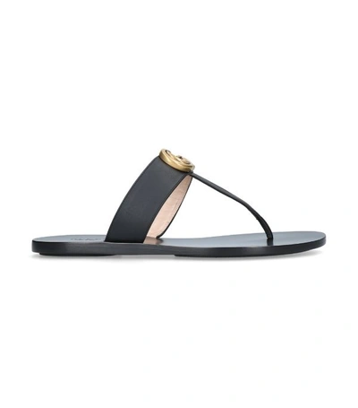 GUCCI LEATHER MARMONT SANDALS 14857040