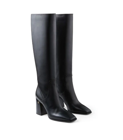 Shop Jimmy Choo Brionne 85 Leather Knee-high Boots