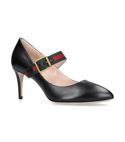 Shop Gucci Sylvie Pumps 75