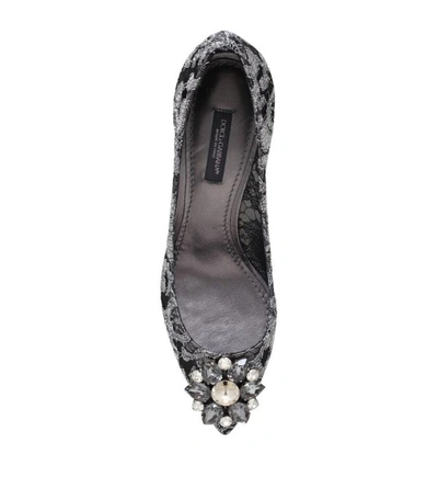 Shop Dolce & Gabbana Lace Rosa Embellished Pumps 60