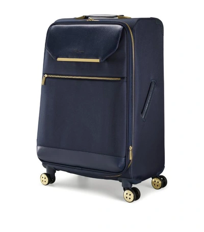 Shop Ted Baker Medium Navy Albany Spinner Suitcase (71cm)