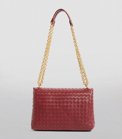 Shop Bottega Veneta Small Leather Olimpia Shoulder Bag