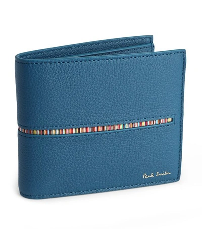 Shop Paul Smith Leather Signature Stripe Bifold Wallet